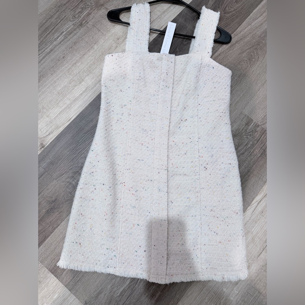 House of Harlow 1960 Cream colors Tweed Midi Dress